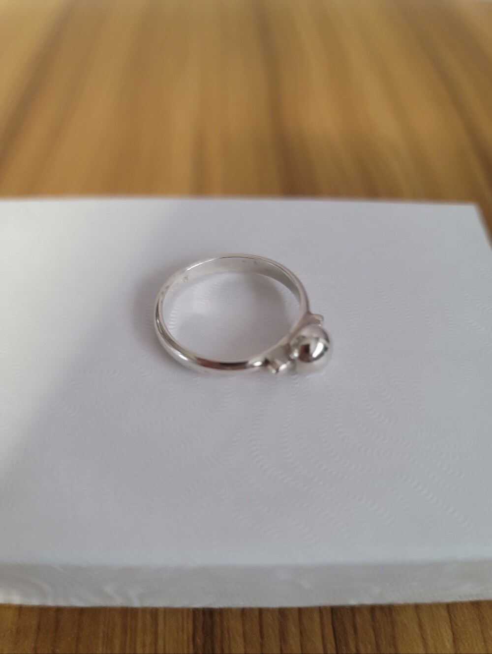 New Eden Hand Arts Sterling Silver Screwball Ring - Size 7